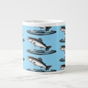 springende Atlantische zalm Grote Koffiekop