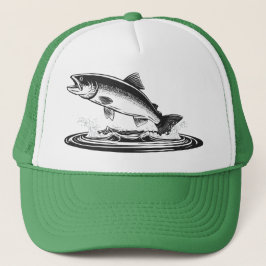 springende Atlantische zalm Trucker Pet
