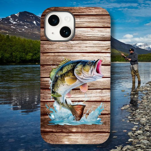 Springende Baars Gaat Vissen iPhone Hoesje