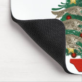 Springende Borzoi Kerstboom Muismat (Hoek)