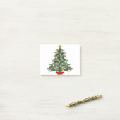 Springende Borzoi Kerstboom Post-it® Notes (Op bureau)