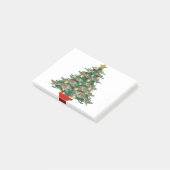 Springende Borzoi Kerstboom Post-it® Notes (Schuin)