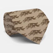 Springende Borzoi Stropdas (Opgerold)