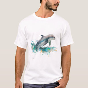 Springende dolfijn cadeau idee t-shirt