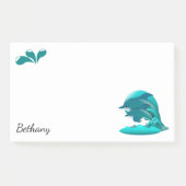 Springende dolfijnen gepersonaliseerd post-it® notes (Voorkant)