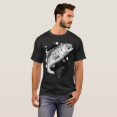 Springende forel t-shirt (Voorkant volledig)