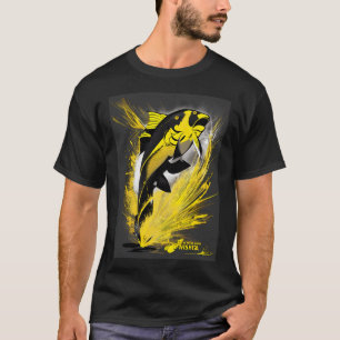 SPRINGENDE GROTE VIS. T-SHIRT