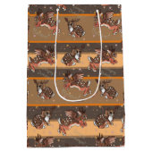 Springende Jackalope Medium Cadeauzakje (Achterkant)