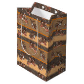 Springende Jackalope Medium Cadeauzakje (Achterkant Gekanteld)