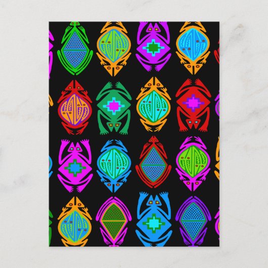 Springende kikkers briefkaart (Voorkant)