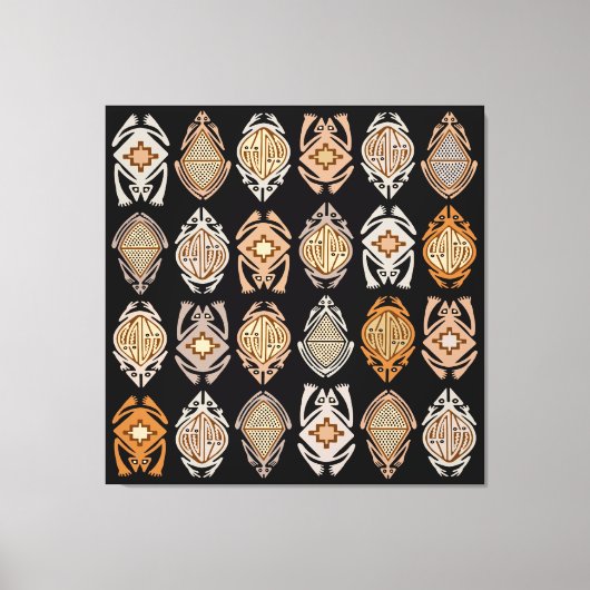 Springende kikkers canvas afdruk (Voorkant)