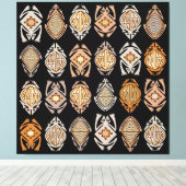 Springende kikkers canvas afdruk (Insitu (Houten vloer))