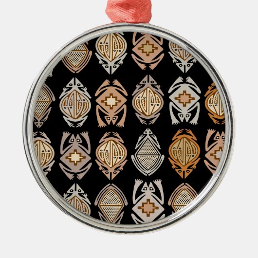 Springende kikkers metalen ornament (Voorkant)