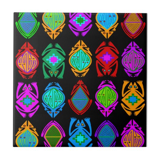 Springende kikkers tegeltje (Voorkant)