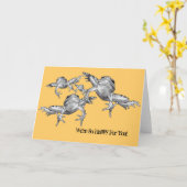 Springende Kikkers: Zo Gelukkig voor u: Congrats: Kaart (Gele Bloem)