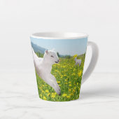 Springende Lammeren Pasen Latte Mok (Rechterhoek)