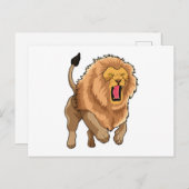 Springende Leeuw Briefkaart (Voorkant / Achterkant)