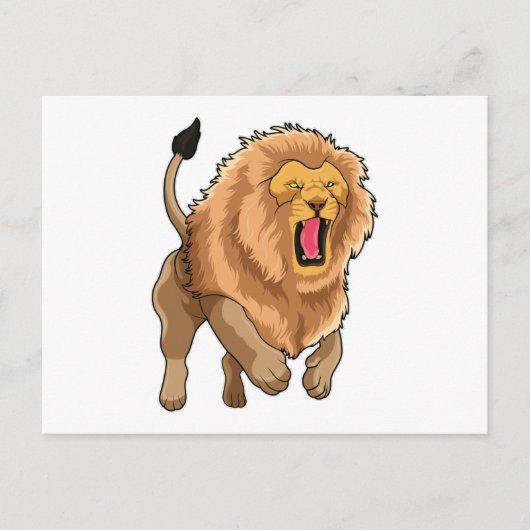 Springende Leeuw Briefkaart (Voorkant)