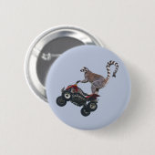 Springende Lemur Badge Ronde Button 5,7 Cm (Voorkant /achterkant)