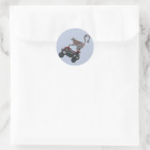 Springende Lemur Sticker (Tas)