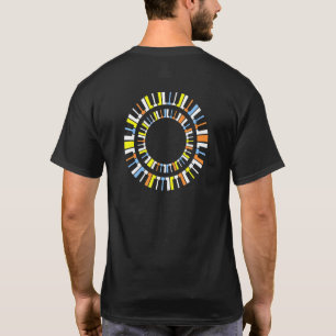 Springende pianotoetsen t-shirt