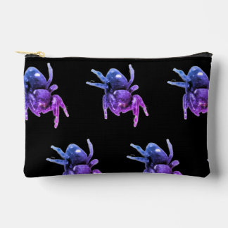 Springende spin paarse en zwarte totebag etui