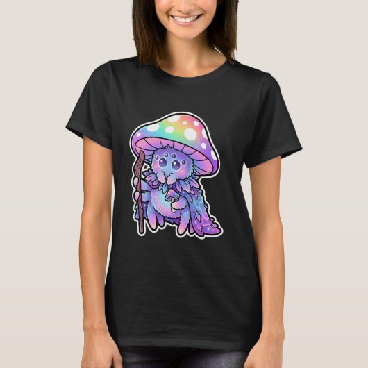 Springende Spinnen Paddenstoel Druïde Fantasie Cot T-shirt (Voorkant)