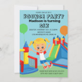 Springende Stuitende Feest Spronghuis Verjaardag Kaart (Voorkant)