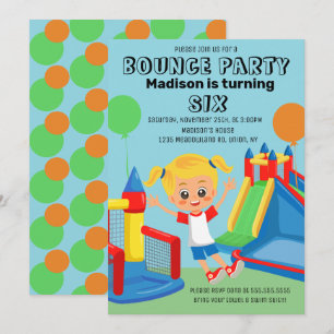 Springende Stuitende Feest Spronghuis Verjaardag Kaart