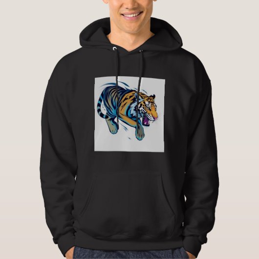 Springende Tijger Hoodie (Voorkant)