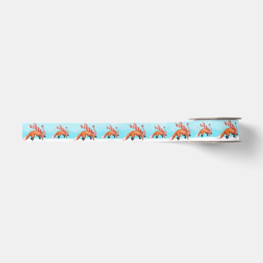 Springende Voslint Grosgrain Lint (Voorkant)