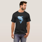 Springende Walvis Bultrug Blauwe Walvis Springt T-shirt (Voorkant volledig)