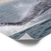 Springende walvis foto poster (Hoek)
