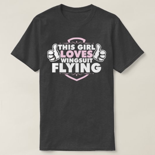 springende wingsuit freefall t-shirt (Design voorkant)