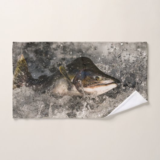 Springende Zalm Handdoek (Handdoek)