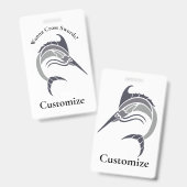 Springende Zwaardvis Thunder_Cove Badge (Voor- en achterkant)