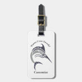 Springende zwaardvis Thunder_Cove Bagagelabel (Voorkant verticaal)