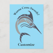 Springende zwaardvis Thunder_Cove Briefkaart (Voorkant)