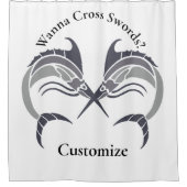 Springende zwaardvis Thunder_Cove Douchegordijn (Voorkant)