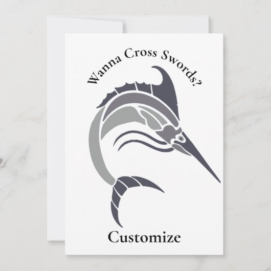 Springende zwaardvis Thunder_Cove Kaart (Voorkant)