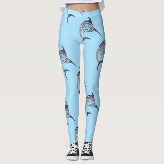 Springende zwaardvis Thunder_Cove Leggings (Voorkant)