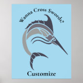 Springende zwaardvis Thunder_Cove Poster (Voorkant)