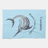 Springende zwaardvis Thunder_Cove Theedoek (Horizontaal)