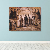 "Springer Brothers, Boston, Herfst en Winter Colle Canvas Afdruk (Insitu (Houten vloer))