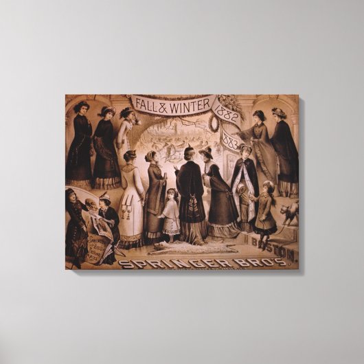 "Springer Brothers, Boston, Herfst en Winter Colle Canvas Afdruk (Voorkant)
