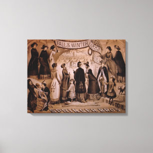 "Springer Brothers, Boston, Herfst en Winter Colle Canvas Afdruk