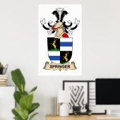 Springer Family Crest Poster (Thuiskantoor)