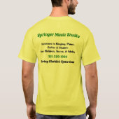 Springer Music Studio Songwriters Workshop T-Shirt (Achterkant)