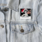 Springer Santa Pin Vierkante Button 5,1 Cm (In situ)