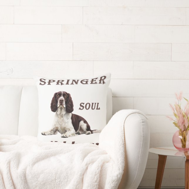 Springer Soul, Wild Heart – Decorative Pillow for  Kussen (Bank)